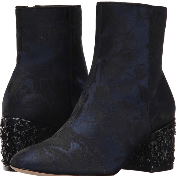 Badgley Mischka Martha Brocade Jeweled Boot - Picture 3 of 17